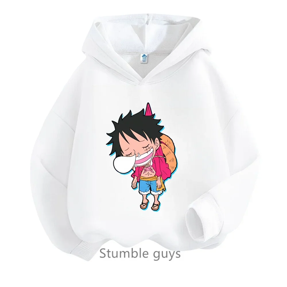 One Pieces Hoodie Kids Clothes Boys Girls Clothing Spring Autumn Cartoon Anime Luffy Zoro Sweatshirt Suit Teen Hooded Sonic Tops image 5