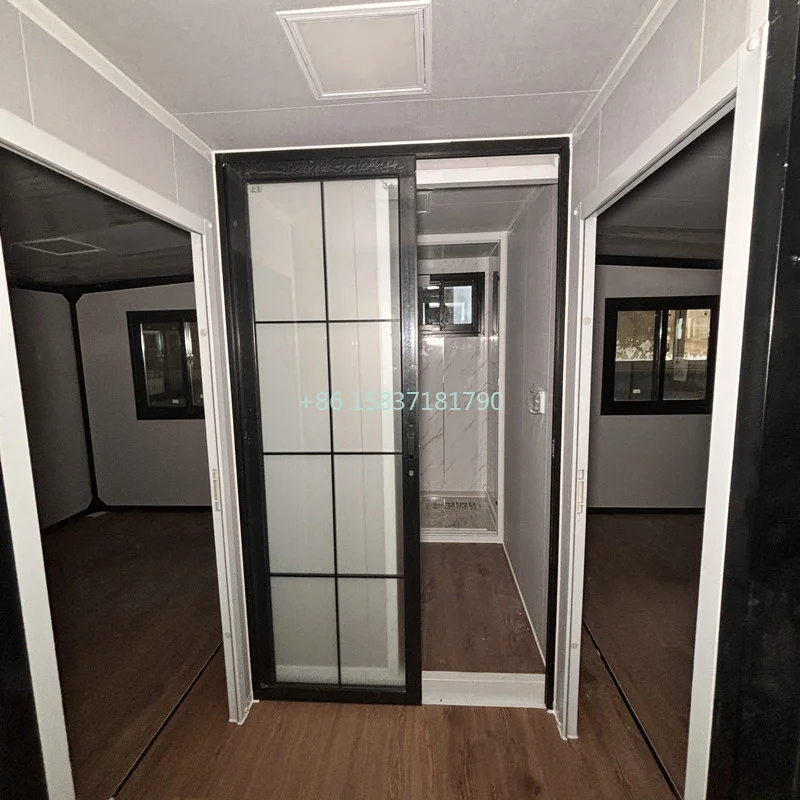 Modern Folding Container House Waterproof Tiny Home Modular Mobile 3 Bedrooms Portable Container House Prefabricated Houses