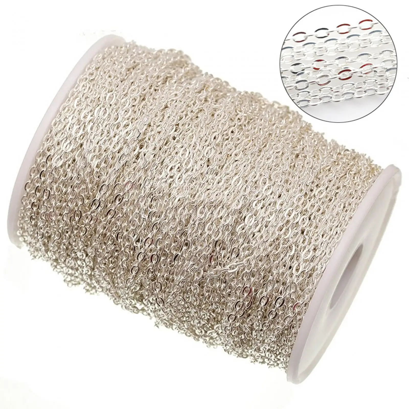 Link Cable Chain for Jewelry Making Bracelets Necklaces DIY Accessories Iron Roll Craft Supplies