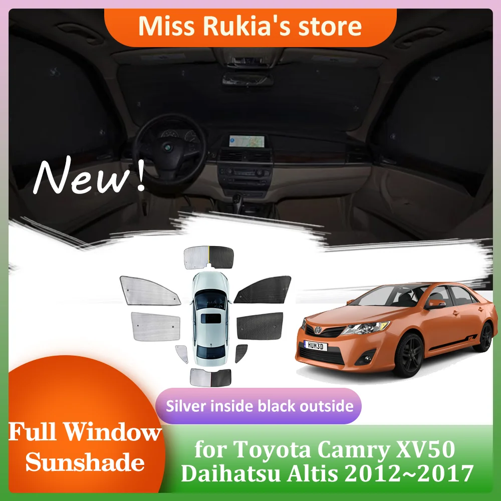 

Sunshades for Toyota Camry XV50 7th Gen Daihatsu Altis 2012~2017 Roof Windows Visor Windshield Curtain Sunroof Cover Accessories