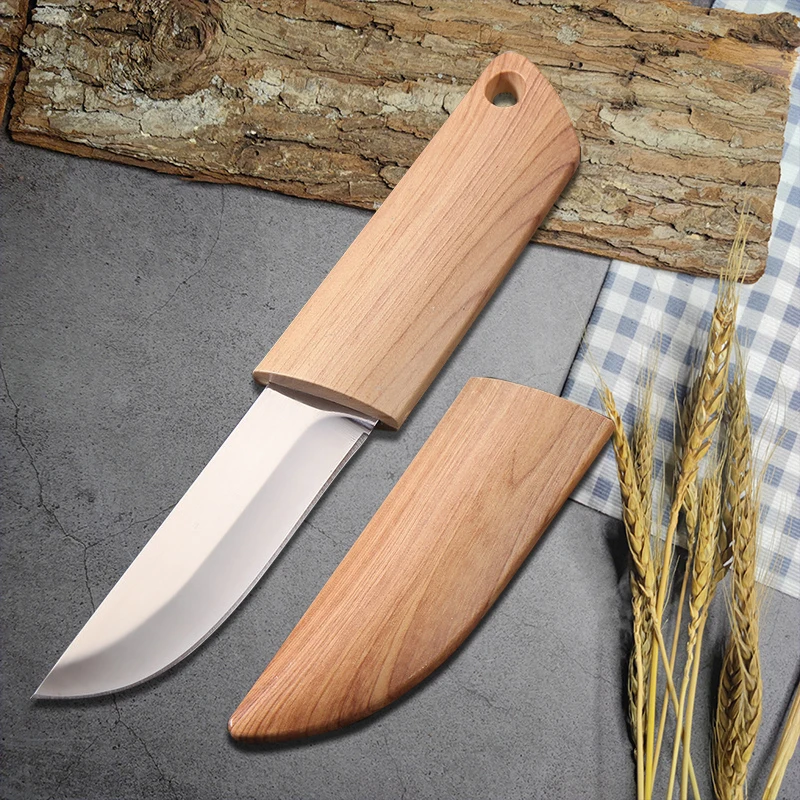 Kitchen Cleaver Camping Knife Fishing Barbecue Cutting Chef Cooking Tools Butcher Knife Stainless Steel Peeling Boning Cutter