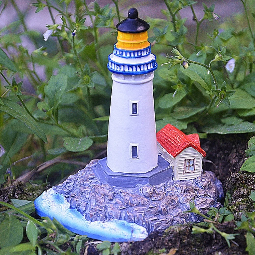 Blue Resin Lighthouse Decor Me - Desk Setup Or Set Up recension och pris