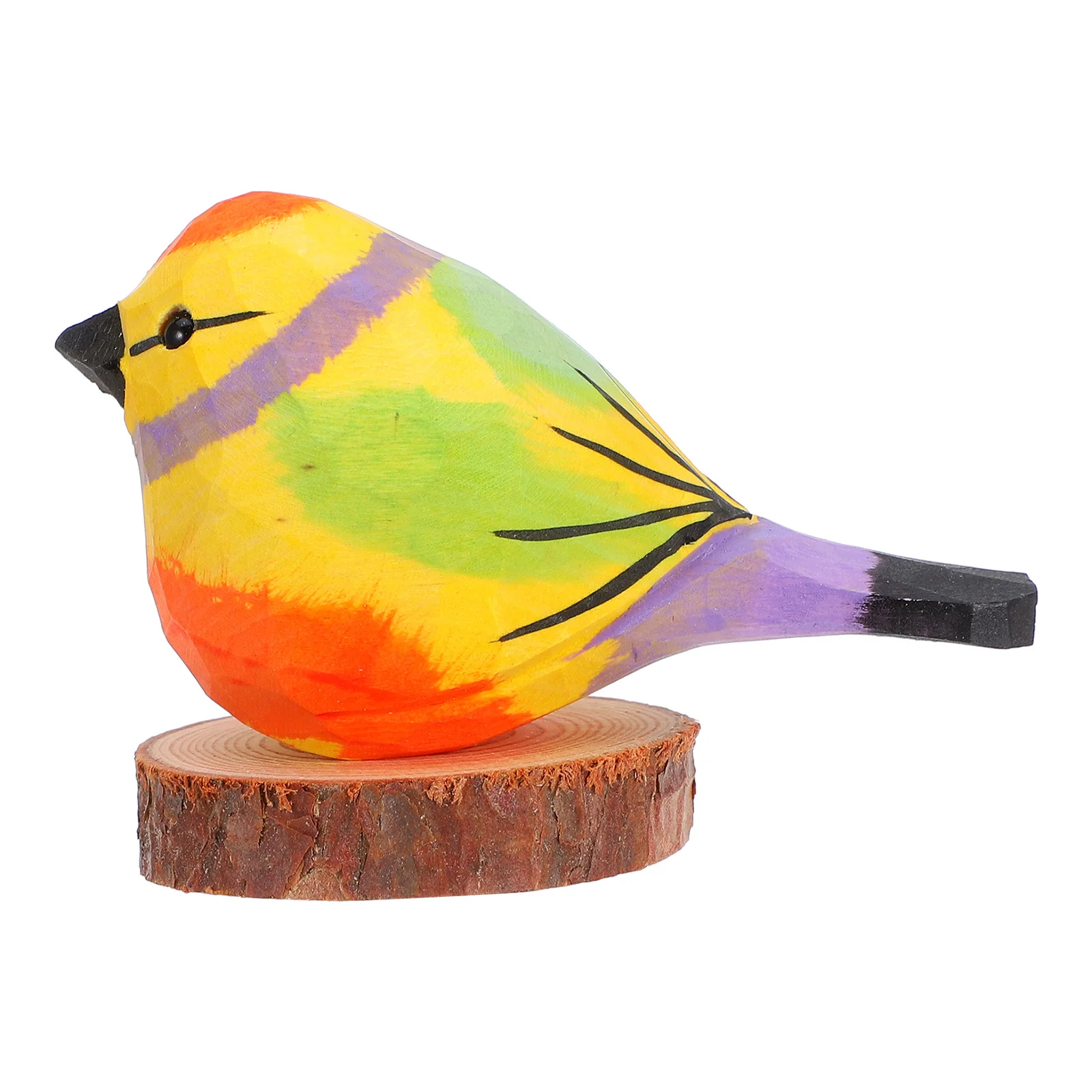 

Ornament Small Home Decor Garden Desktop Animal Statue Ornament Carved Figures Of Bird Figurine Ornament Wooden Carving