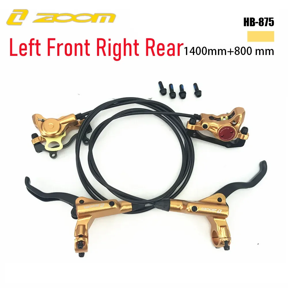 ZOOM HB875 MTB Fiets Hydraulische Schijfrem Set 800/1400mm Links Voor/Rechts Achter Mountainbike oliedruk