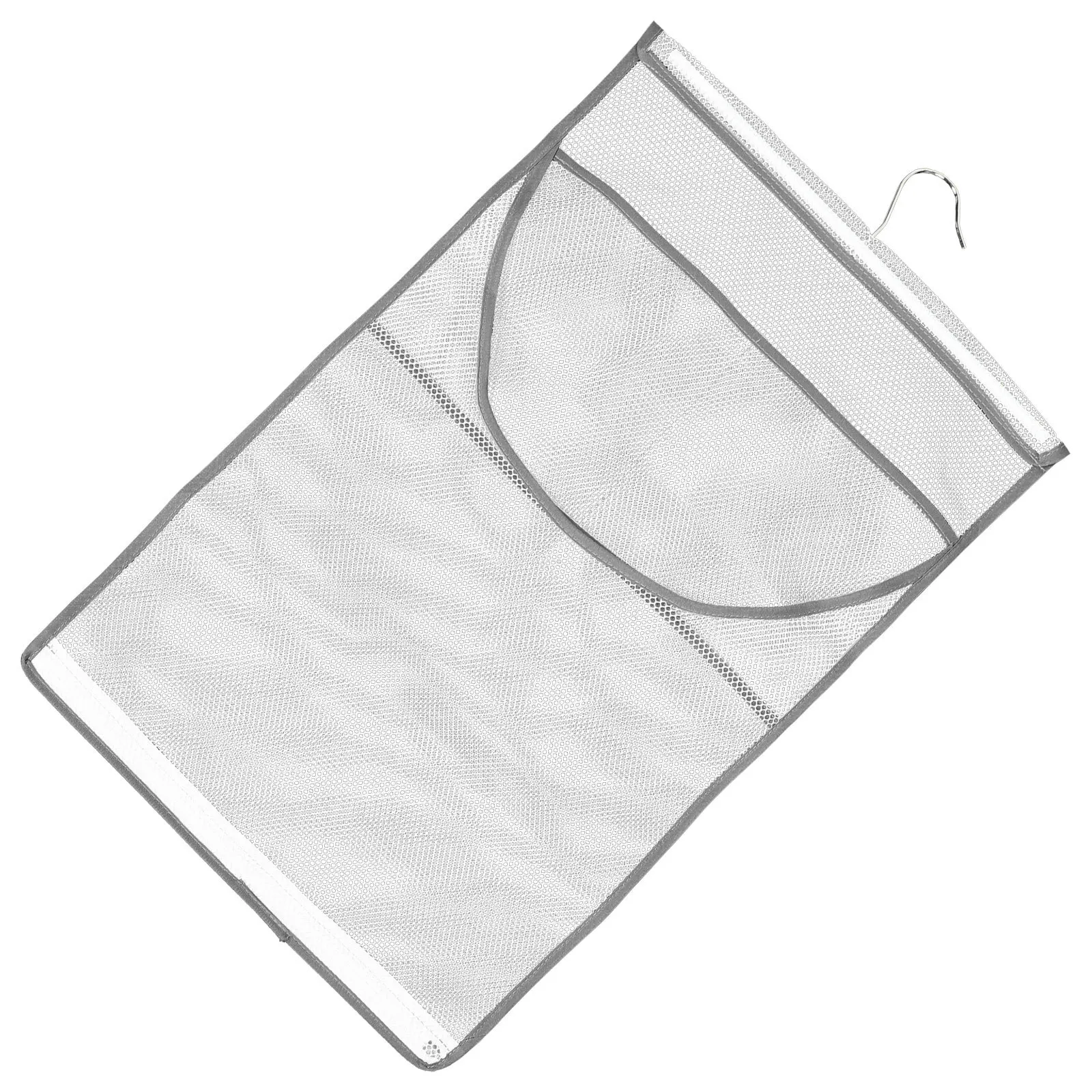 

Bath Storage Mesh Bag Wall Mounted Shower Organizer Hanging Net Large Capacity Multipocket Holder for Tub Essentials