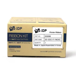 original Smart 659366 YMCKO 250 images IDP smart 31S 51S plastic card printer ribbon for idp 30 50 card printer