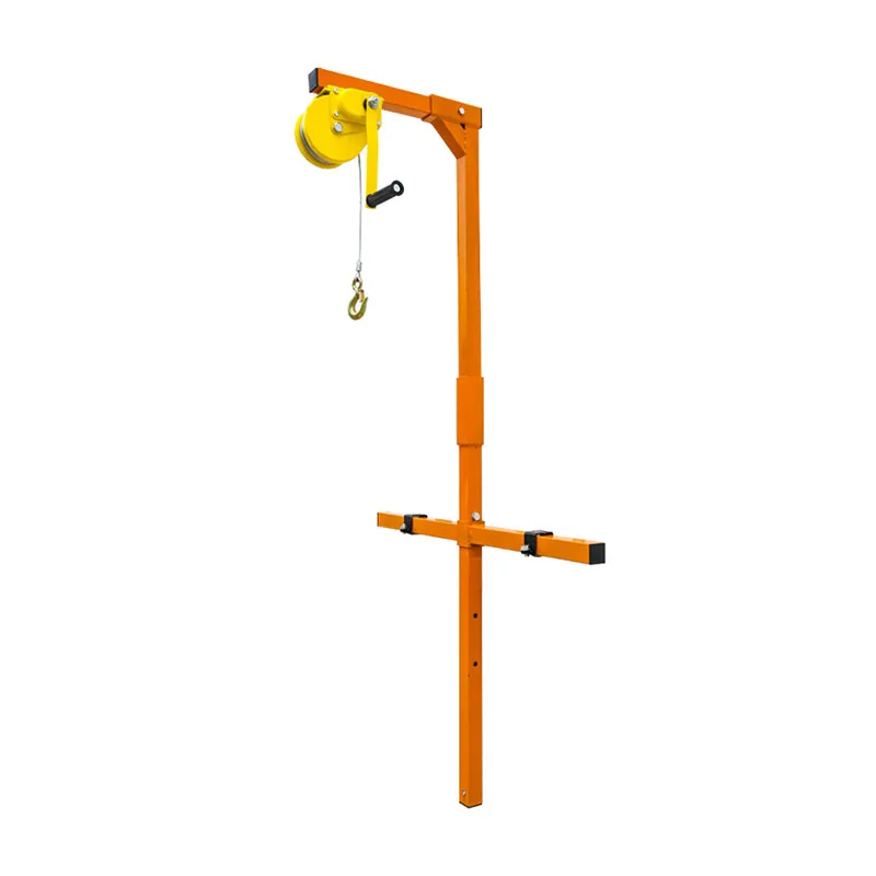 Hand-cranked Small Crane Air Conditioner External Machine Crane Repair Lift Backet Portable Lifting Machine