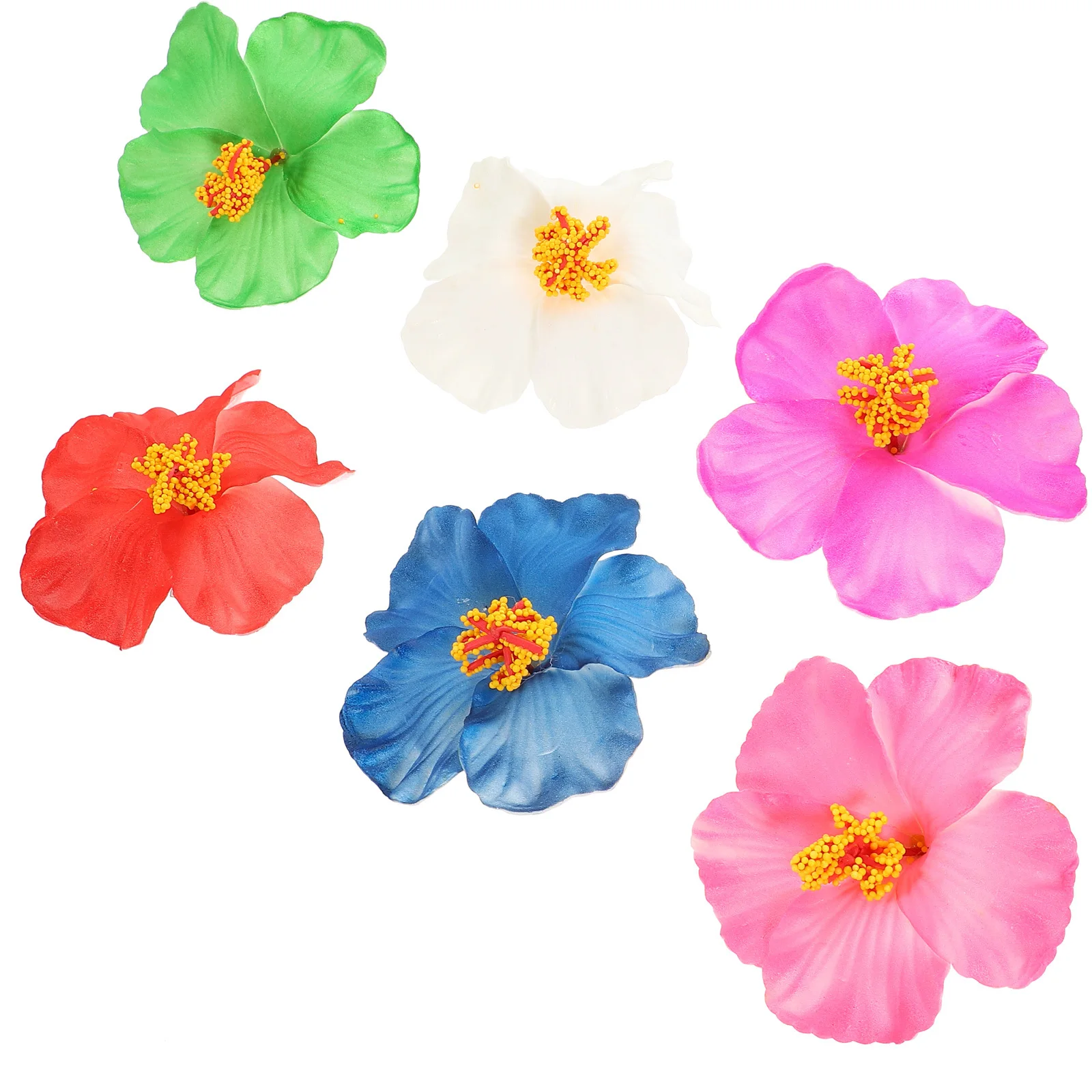 

6Pcs Hibiscus Flower Hair Clips Bohemian Style Women Barrettes Fashion Hairpins for Wedding Party Daily Wear Girl Accessories