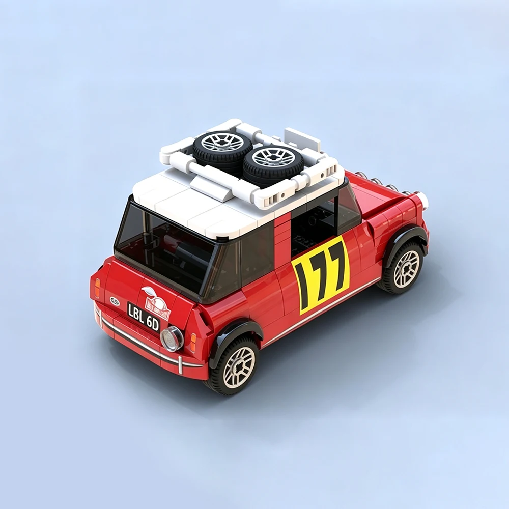 New MOC Speed ​​Racing Series 1967 Monte Carlo Rally Model Building Blocks DIY Modular Car Assembly Toy Adult Collectible Gift