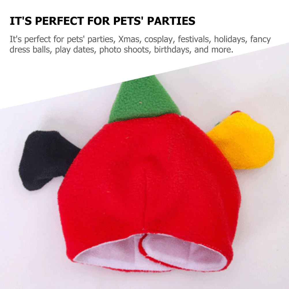 

Pet Hat Cartoon Cotton Durable Xmas Cat Cap Puppy Costume Cap Party Decoration Pet Headgear Cat Hat Puppy Accessory