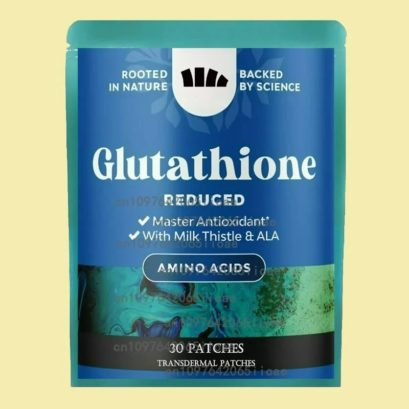 

30 пластырей Glutathione Plus с местным пластырем — смесь коллагена поддерживает здоровье кожи для ухода за печени, энергетической поддержки и иммунитетной помощи