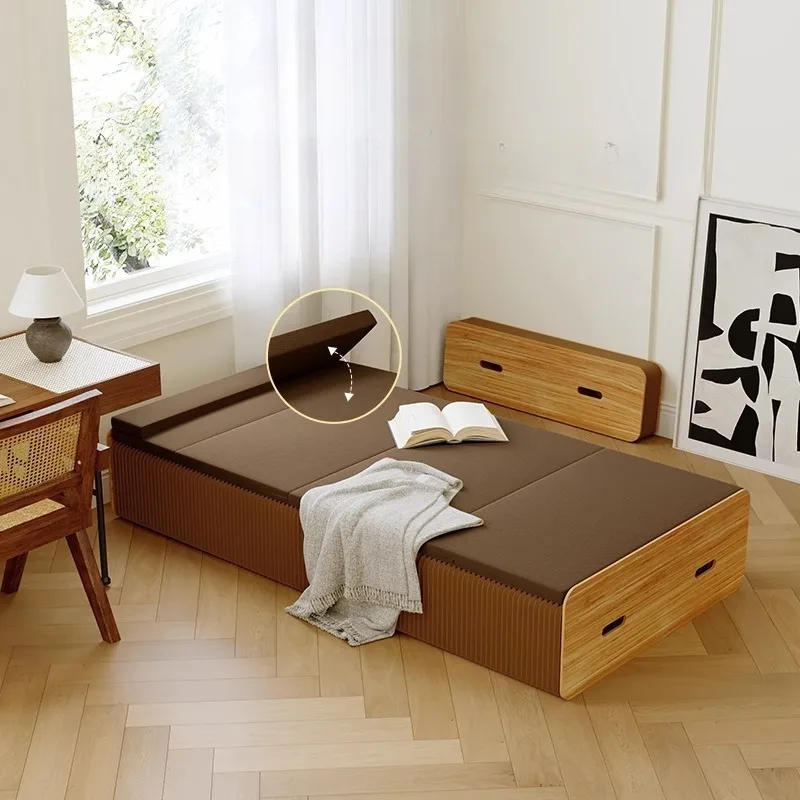 

Nordic Fancy Bed Aesthetic Organiser Multifunctional French Bed Folding Sleeping Muebles Para Dormitorio Bedroom Accessories