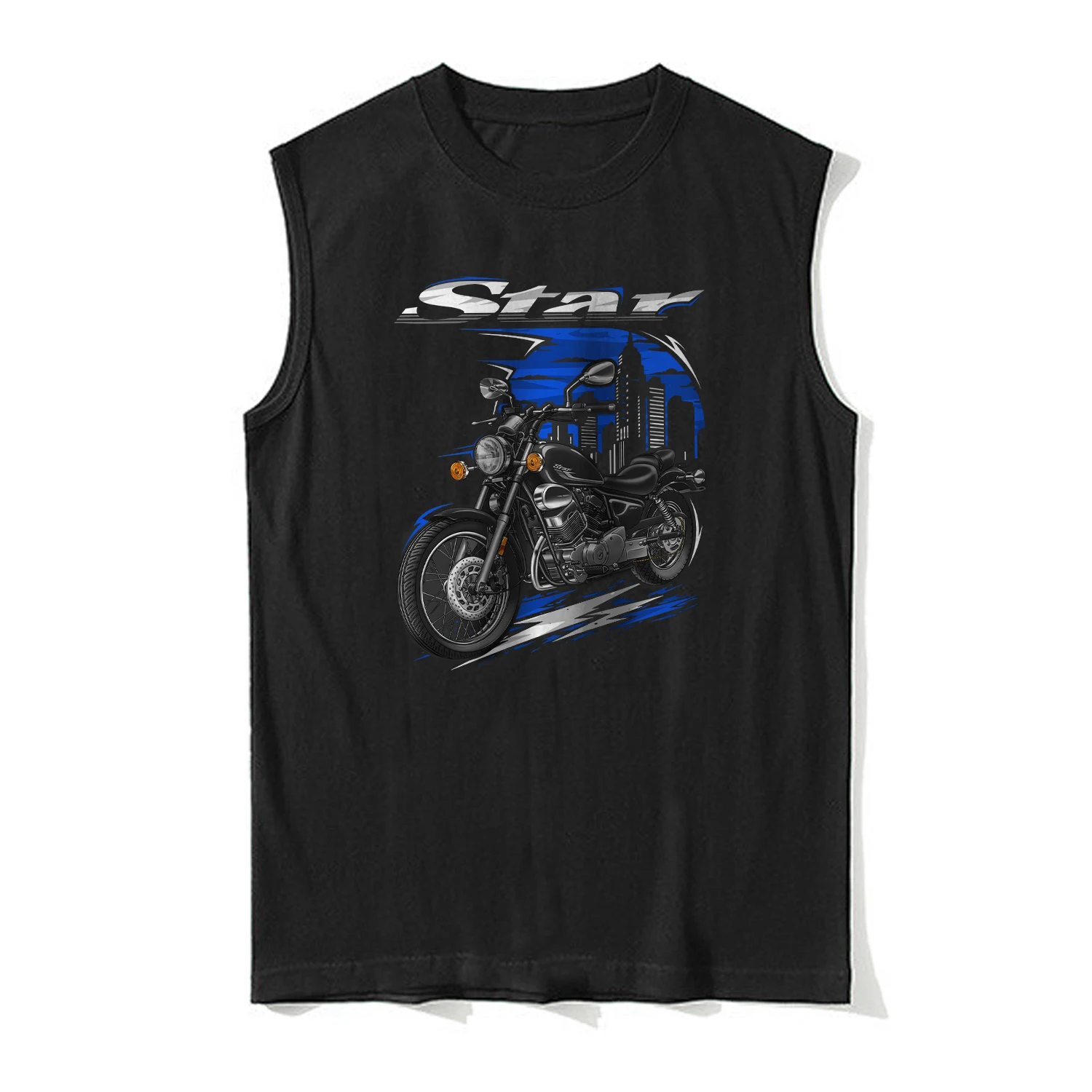 2016-2025 Models Japanese V-Star 250 Motorcycle Tanktop 100% Cotton O-Neck Casual Mens Tank Tops Rider Sleeveless Tee Shirt