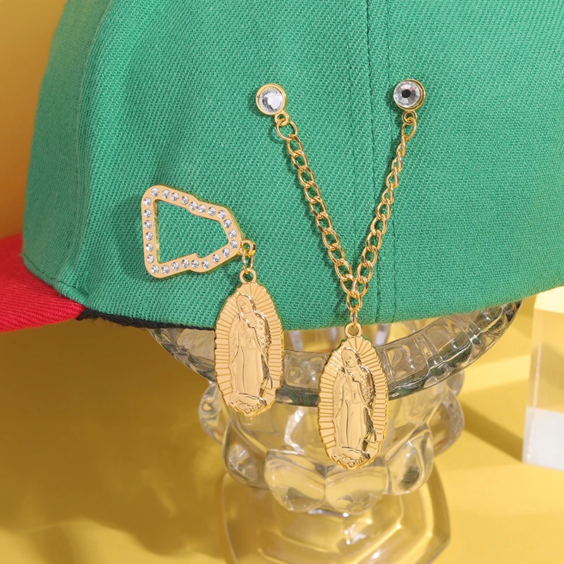 Neue mexikanische Metall Abzeichen Emaille Pins kreative Jesus Anhänger Cowboy Hut Clip Abzeichen Tasche Pin Golf Cap Basketball Clip Schmuck Geschenk – Detail 5
