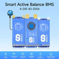 Daly Smart 100 Balance 40A-200A 4S 8S 16S 20S BMS Lifepo4 Li-Ion Active Balance BMS BT UART jk 150A 200A 100A 60A 40A bms