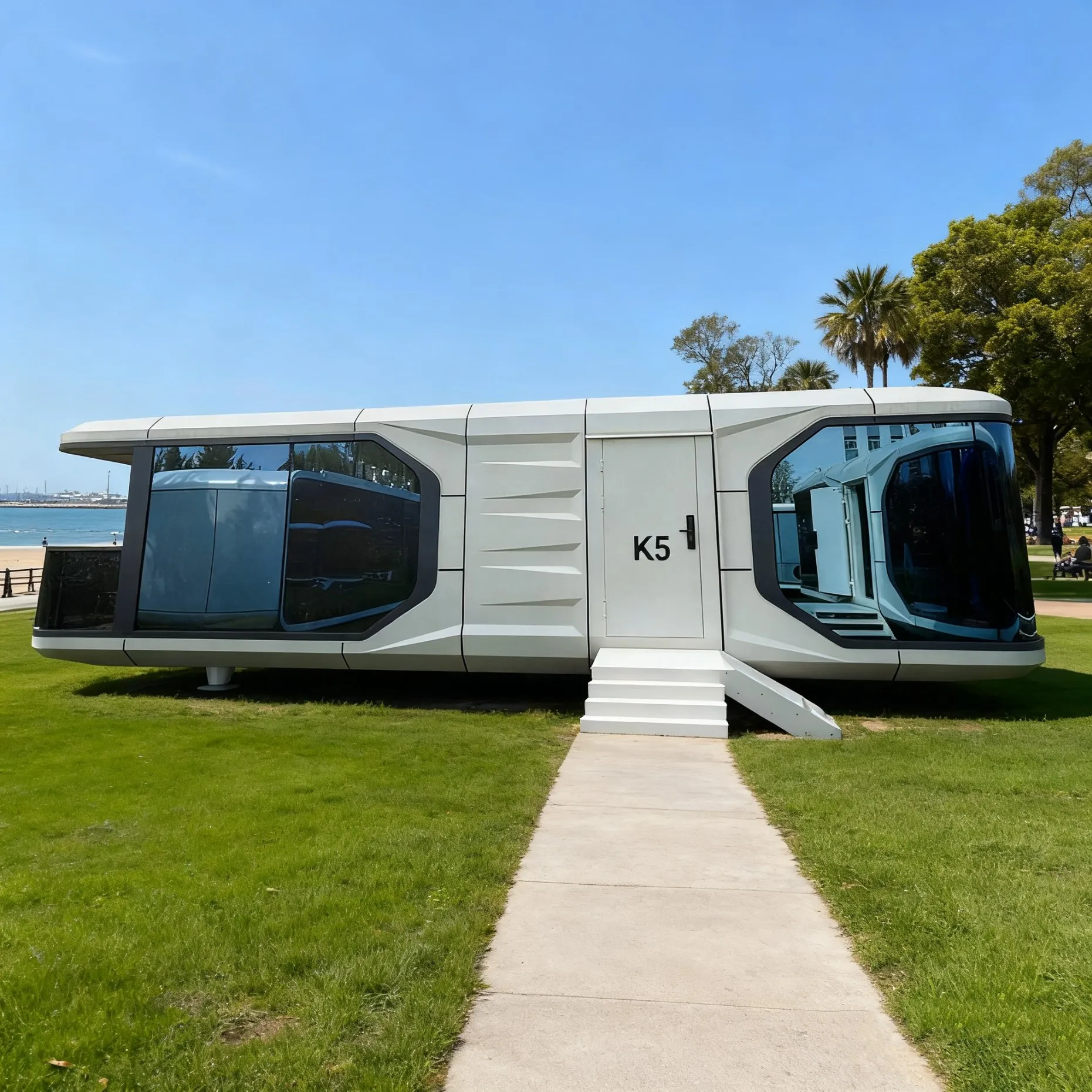 Modern Prefabricated Space Capsule House Hotel Homes for Bedroom Villa Outdoor Application Constructed From Shipping Container