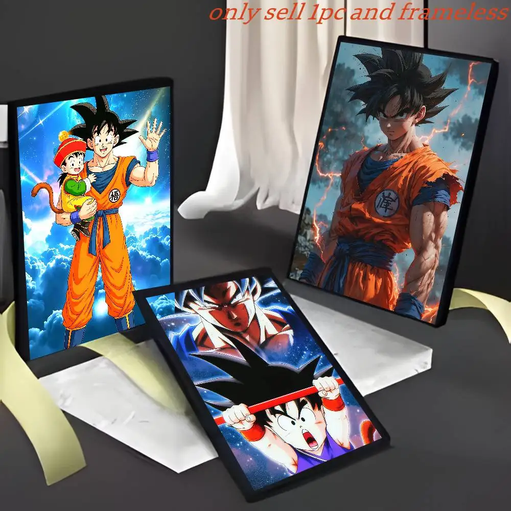 Dragon Ball Anime Goku Canvas Wall Poster Room Decoration Hanging Paintings Birthday Gift Art Decor