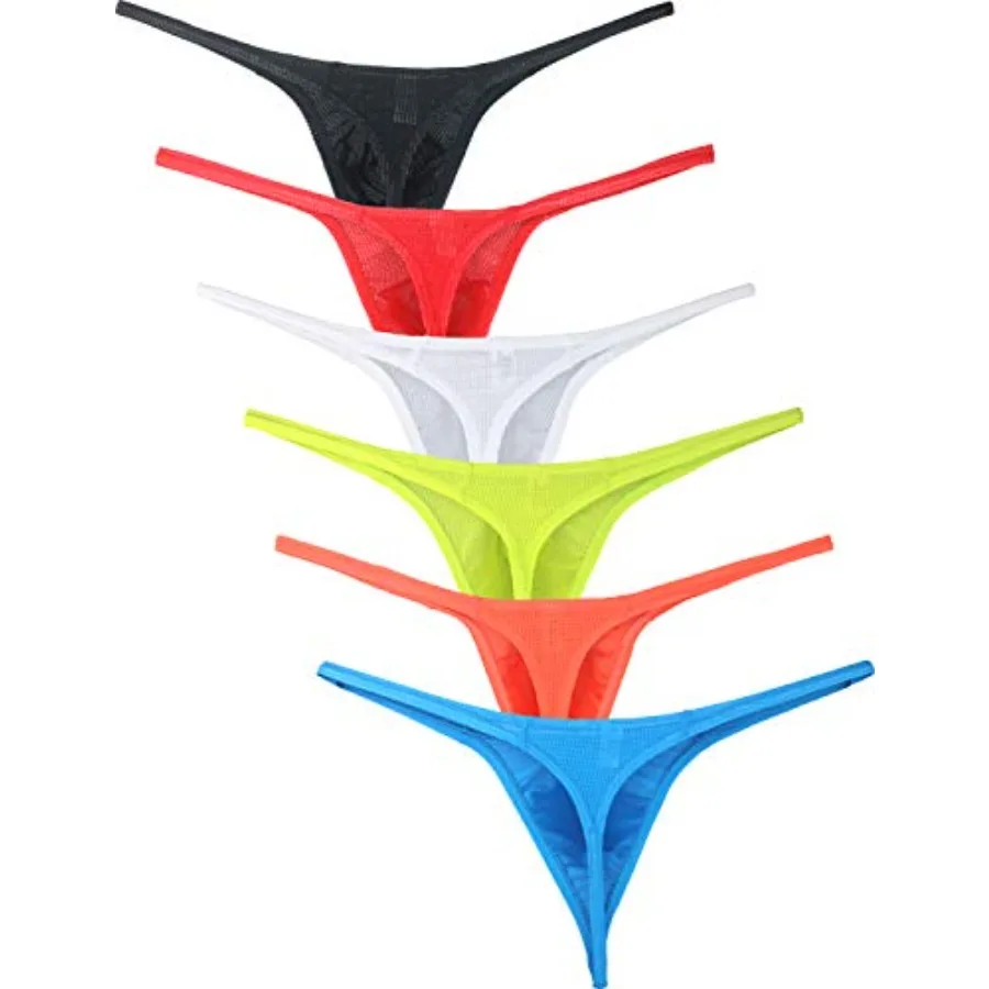 

iKingsky Men's Pouch G-string Underwear Big Package Y-Back Panties Breathable Bulge Thong