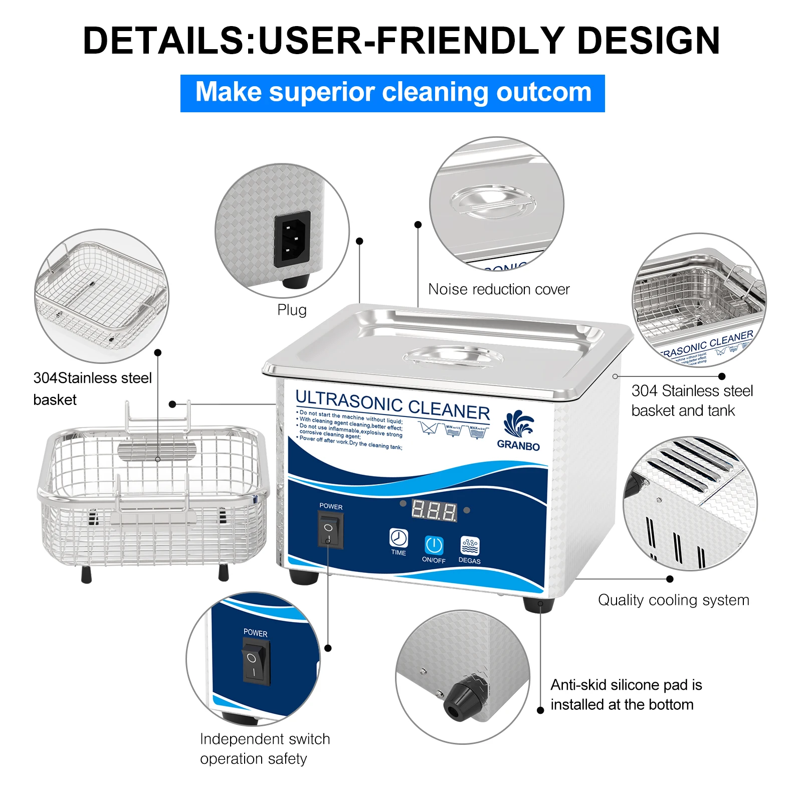 آلة التنظيف بالموجات فوق الصوتية الكبيرة DPF السيارات المقاومة للانفجار كتلة المحرك الصناعية بالموجات فوق الصوتية الأنظف للبيع #3