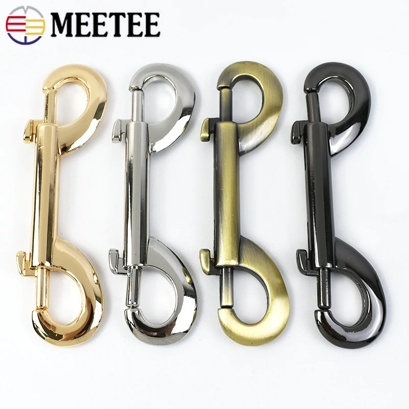 

3/5Pcs Double Ended Eye Bolt Buckle Metal Snap Hook Carabiner Dog Collar Lobster Clasp Bag Strap KeyRing Fastener Accessories
