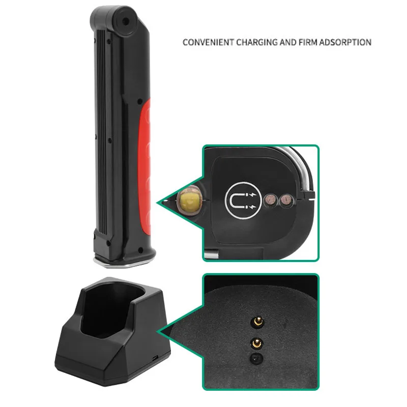 Imagem -03 - Lanterna de Emergência Portátil de Carregamento sem Fio 180 ° Girar Lâmpada de Inspeção Mecânica Dobrável Luz de Trabalho para Reparo de Automóveis Modos