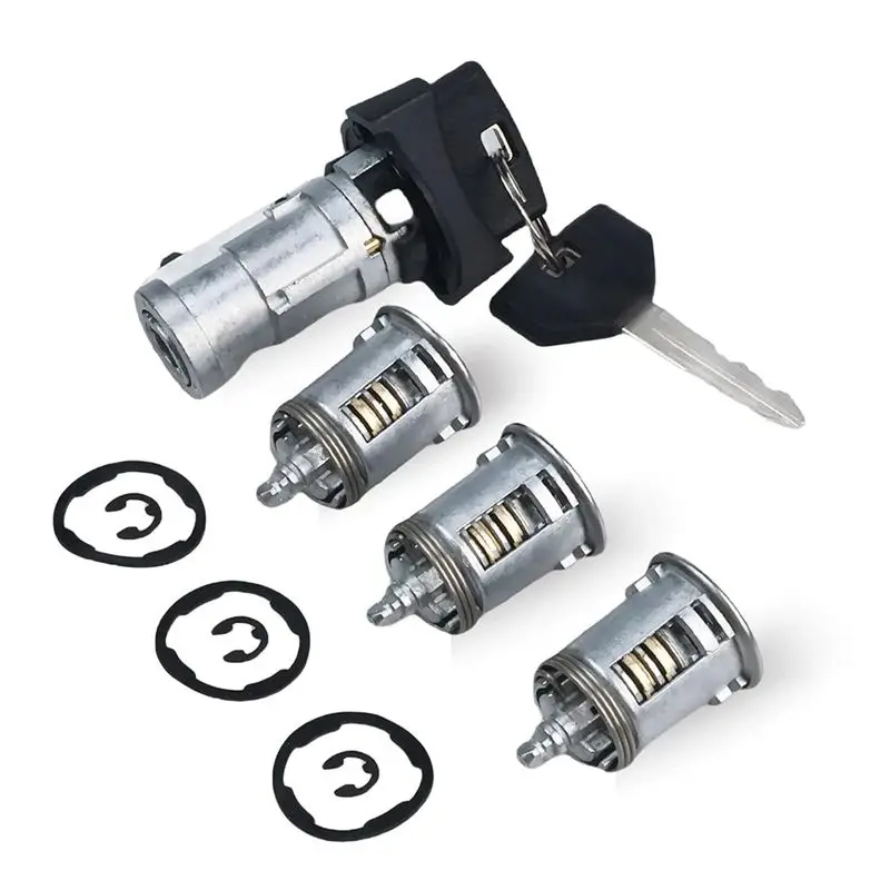 Car Ignition Switch Lock Cylinder& Door Lock With 2 Keys For Jeep Wrangler LHD- Part Numbers 702419 4720929K-N31R
