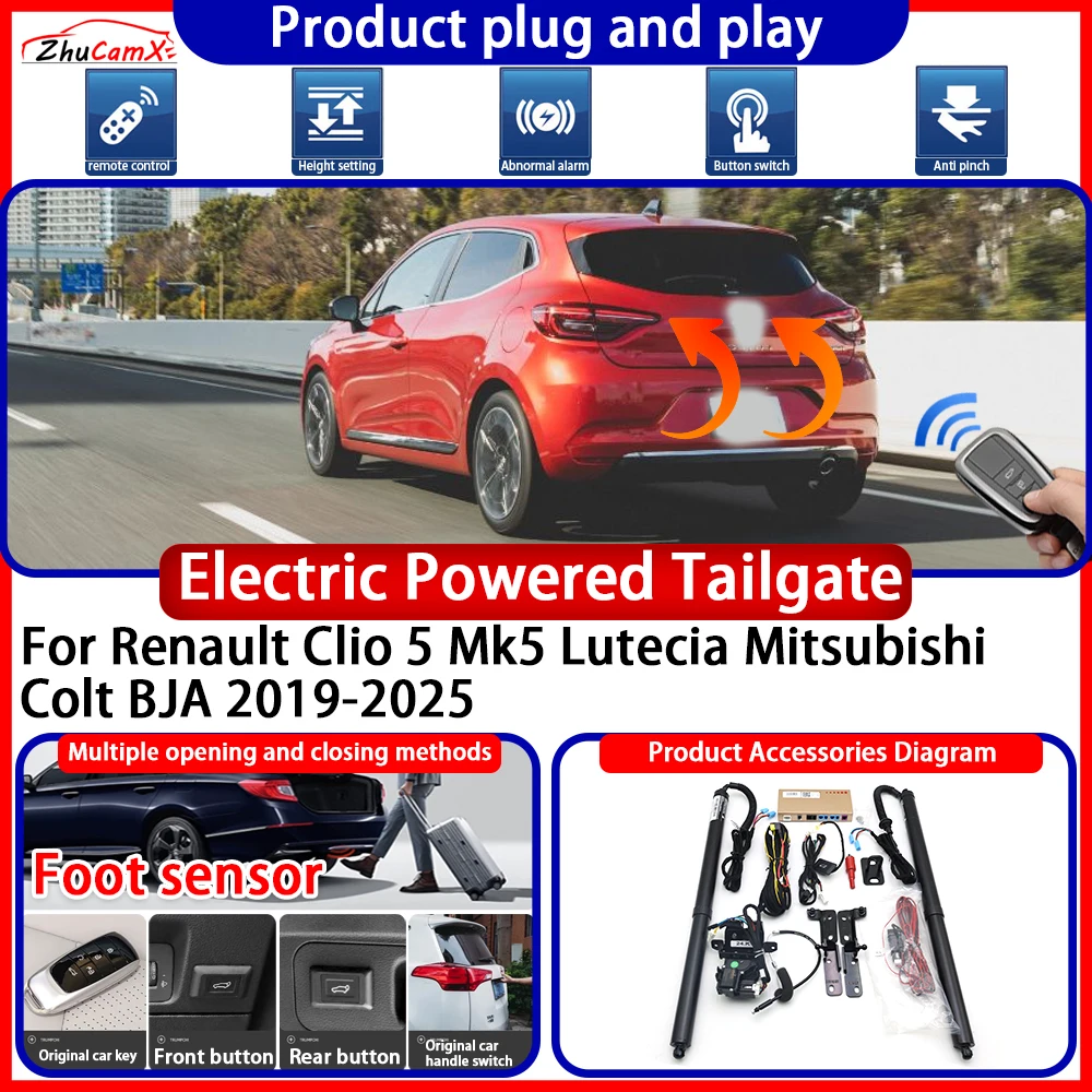 

Powered Tailgate for Renault Clio 5 Mk5 Lutecia Mitsubishi Colt BJA 2019-2025 anti pinch Smart Intelligent Control Gate Lift Kit