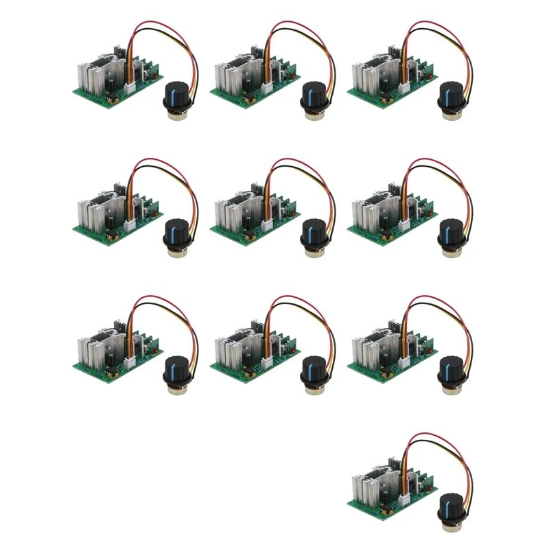 ABUG-10X 20A PWM DC Motor Speed Controller 12V 24V 36V 48V With Potentiometer Knob Switch