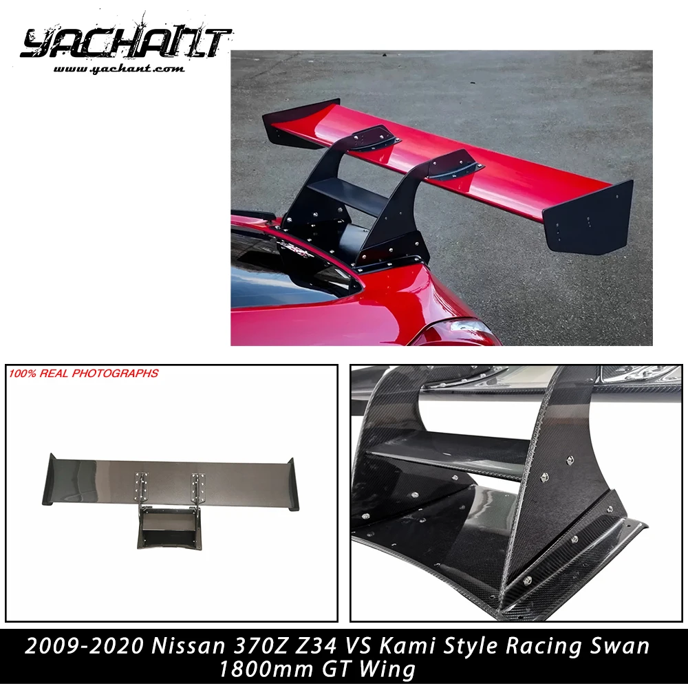 

Спойлер задний в стиле VS Kami GT Wing из FRP/CF/CFFG, 1800 мм, для Nissan 370Z Z34 2009-2020 годов выпуска