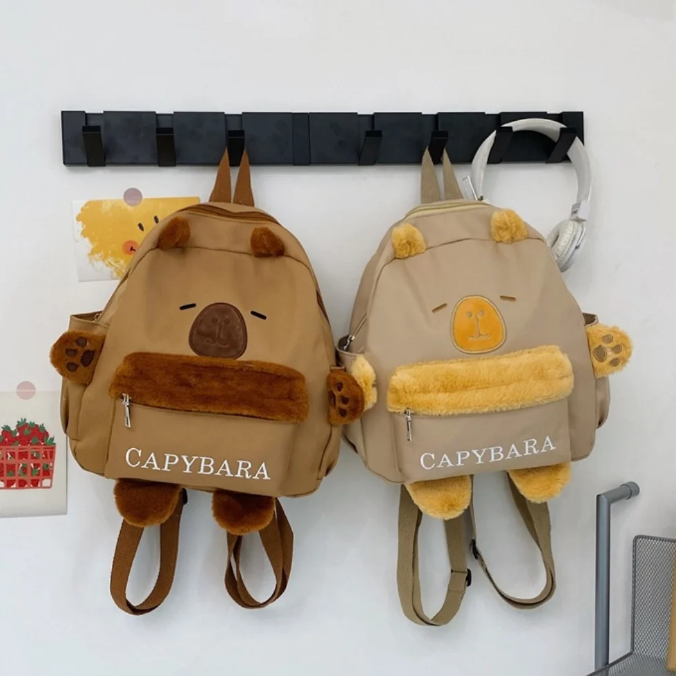Cartoon Cute Otter Backpack Student Outdoor Casual Storage Shoulder Bag Ideal for School And Leisure Activities
