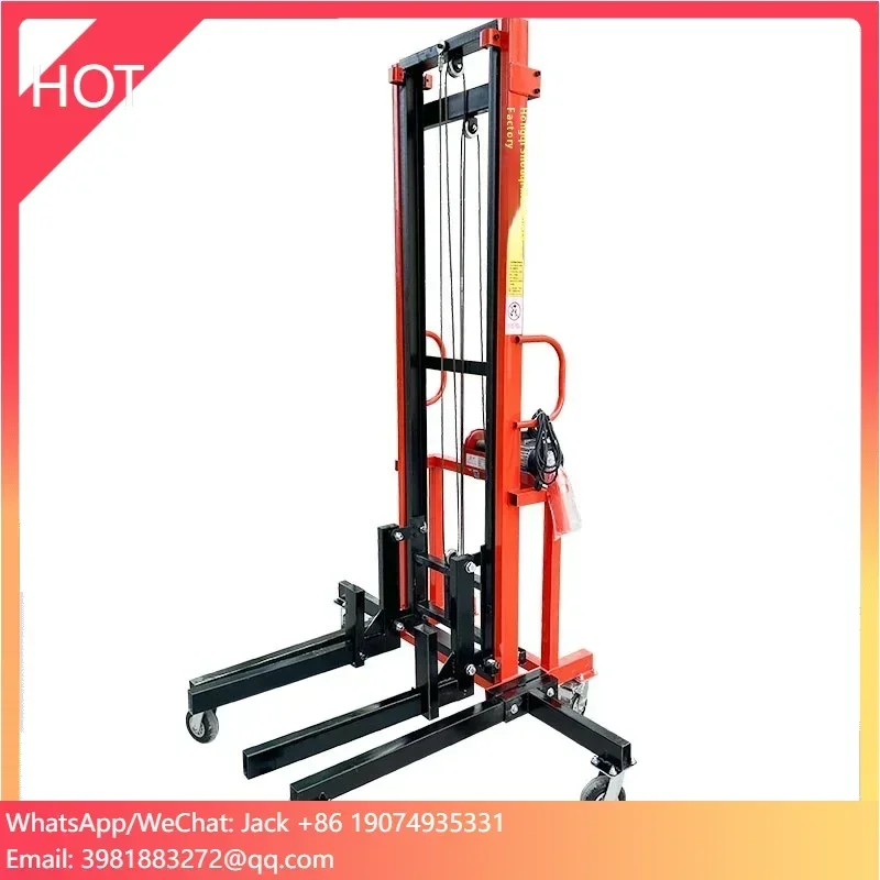 

220V Electric Firefighting Hoist Pipe Lifting Machine Installation Ventilation Cold Storage Board Air Conditioning Lifting Table