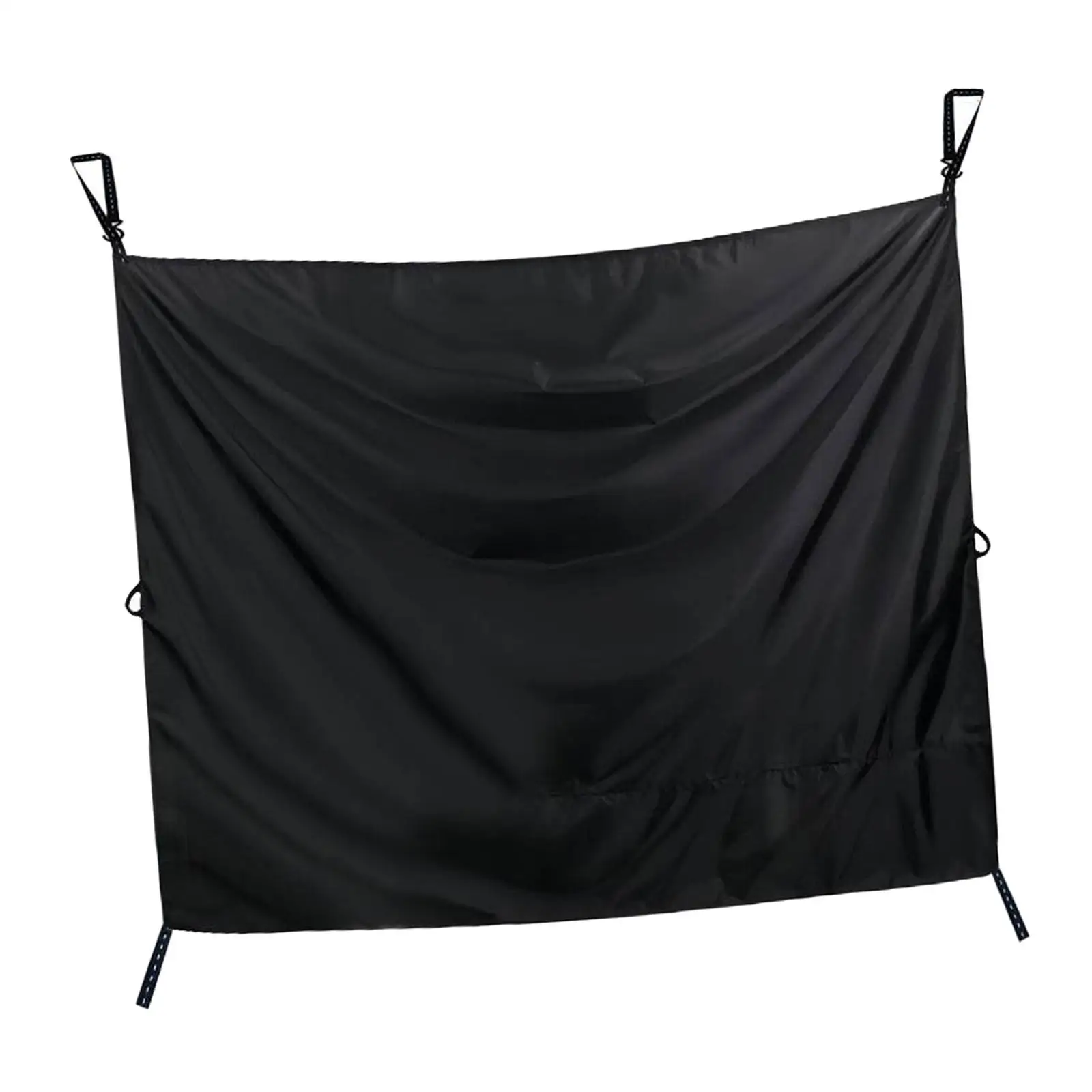Universal Car Sun Curtain Adjustable Rear Divider Black Shade Privacy Curtain for Van SUV Travel Sleep