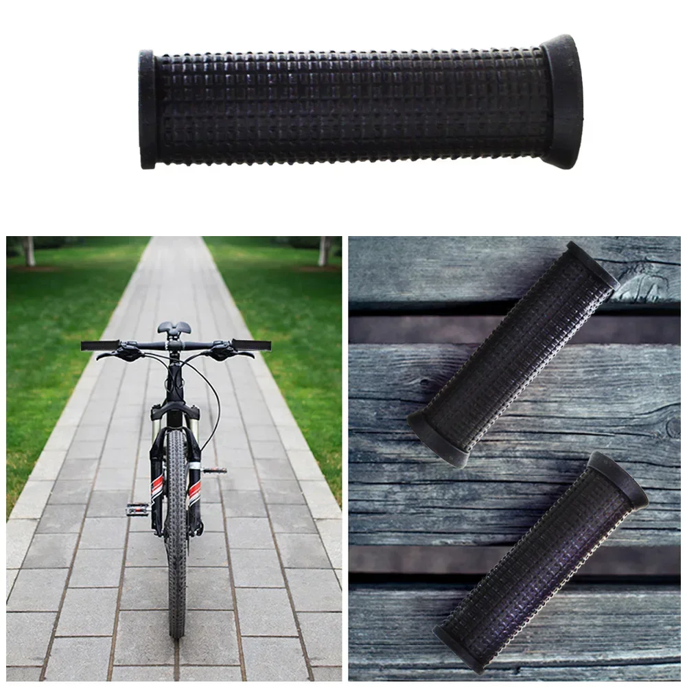 2pcs Bike Bicycle Long Short Handlebar Grips Rubber Anti Slip Cycling Parts Accessories For Twisting Shifter MTB Parts