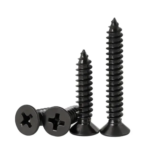 Imagen 2 del producto 1 caja/0,5 kg de lote tornillo para paneles de yeso tornillo autorroscante de cabeza plana avellanada cruzada M3.5 tornillo Phillips de acero al carbono negro para carpintería