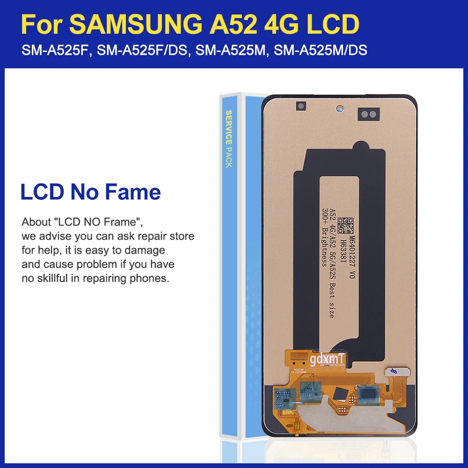 For Samsung Galaxy A52 5G LCD Display Replacement