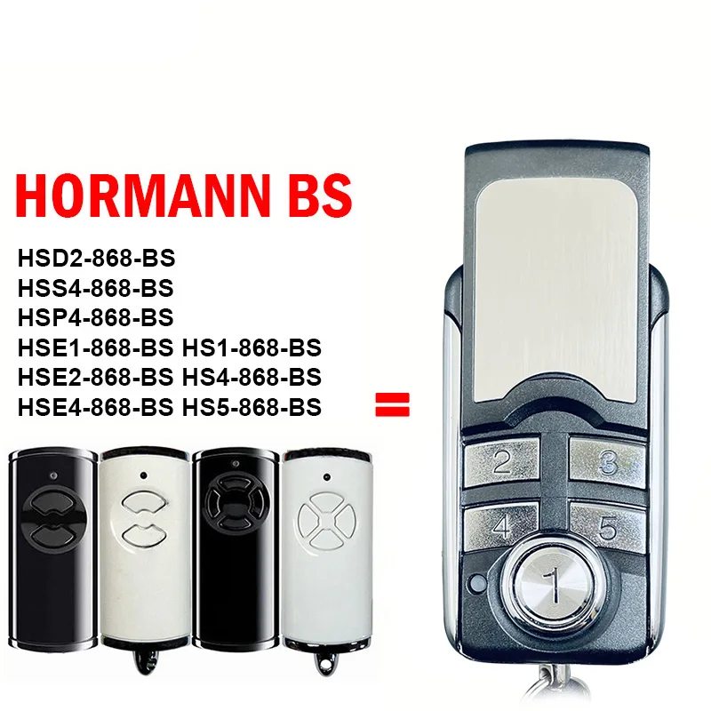 

Newest Compatible With HORMANN BS HSE2 HSE4 HSE1 HS4 HS5 HS1 HSD2 HSP4 HSS4 868 Garage Door Remote Control Duplicator 868MHz