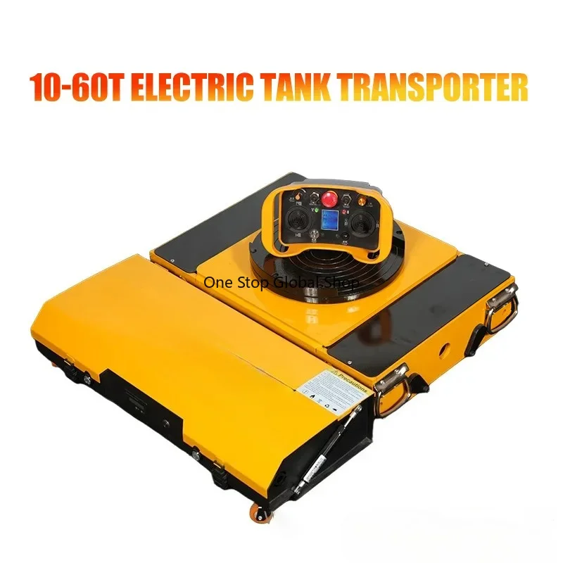 10-60T Heavy-Electric Tank Machinery Skate Dolly Wheel Shifter Handling Tool Efficient Heavy Load Moving Equipment