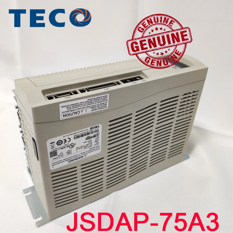 

3 Phase Genuine TECO 3KW Servo Motor Drive JSDAP-75A3 Advanced Servo Ampifier High Resolution Encoder Auto Motor Recognition