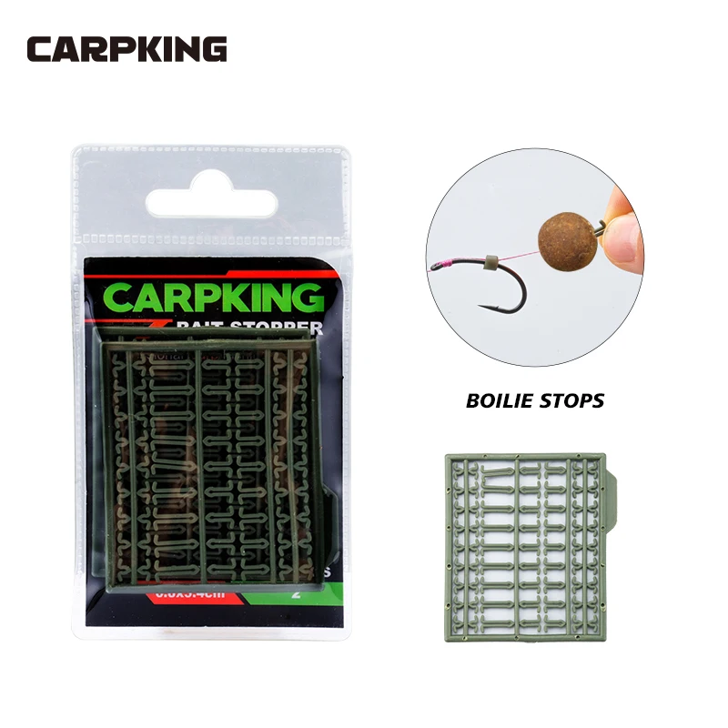 CARPKING Carp Fishing Stopper Hair Rig Extender Micro Bait Stops Boillies Bait Stop Bead Carp Bait Holder Fishing Accessories