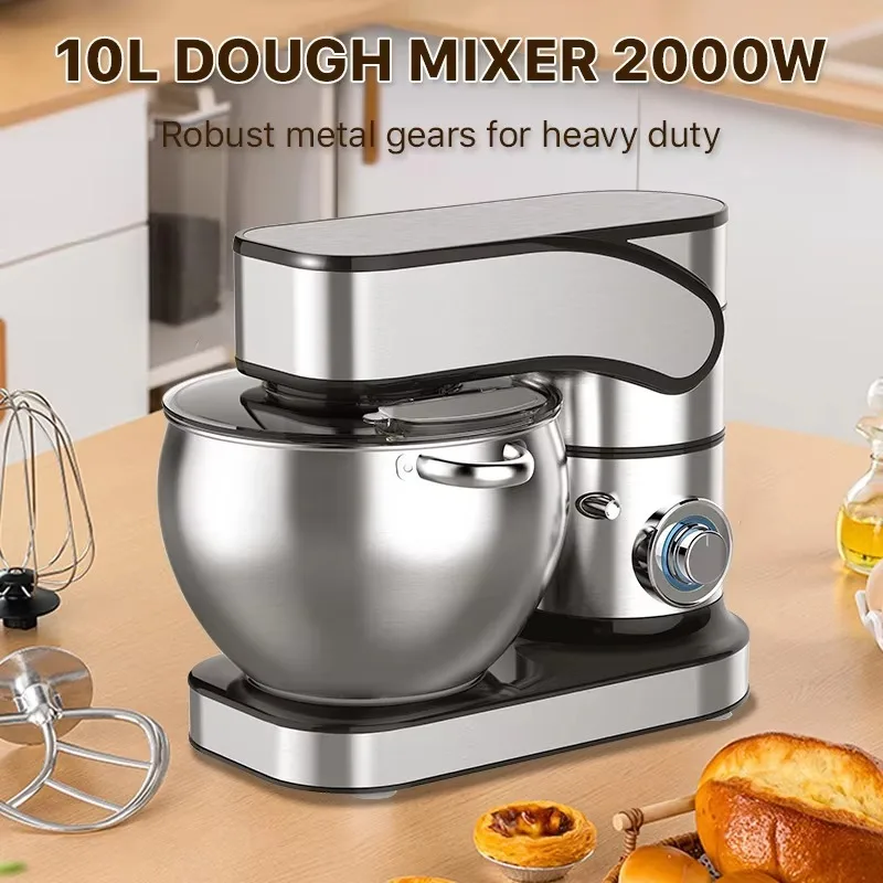 Multifunction Electric Planetary Dough Mixer for Cake Pizza Automatic Stand/Table Structure  Baking Equipment Stainless