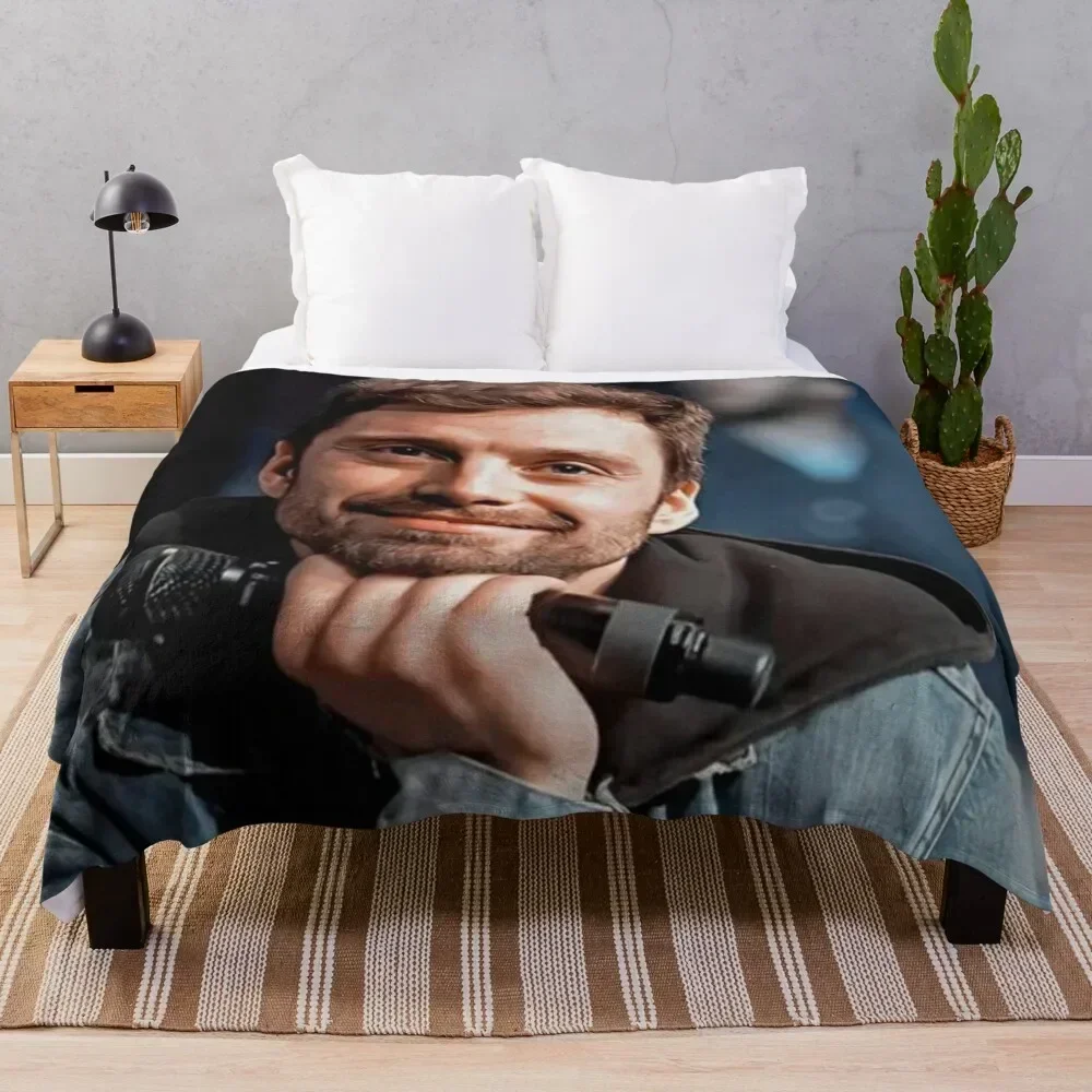 Sebastian Stan Throw Blanket Custom Summer Blankets