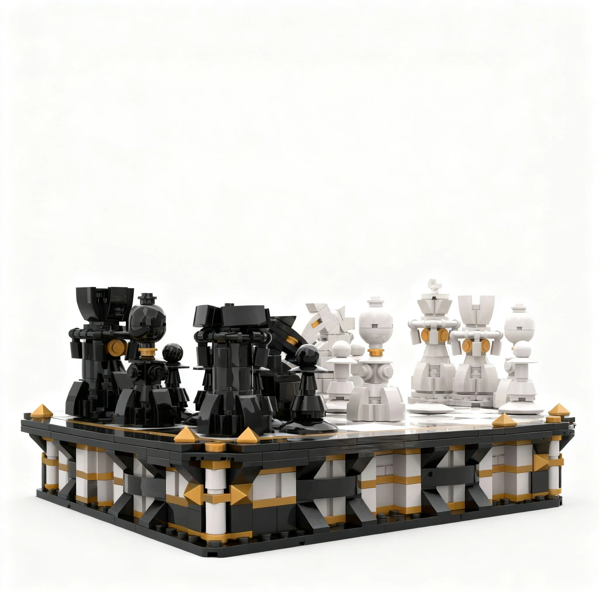 1582pcs MOC Games ChessBoard Model Building Blocks Architecture Toy Christmas Gift Display Creative Education Brick 3D Craft DIY