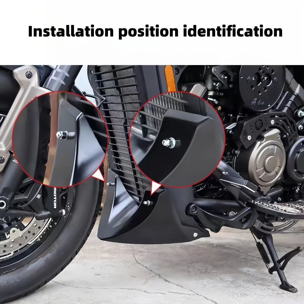 For QJMOTOR SRV 600 SRV 600Vmodified lower guide cover non-destructive straight up special bottom support decorative cover lower