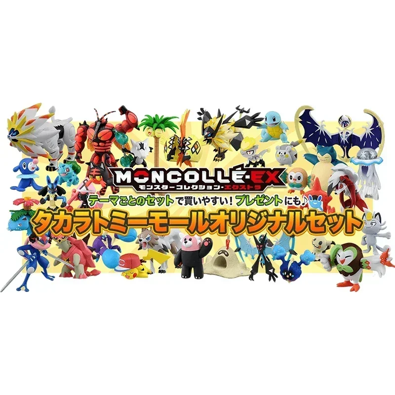 TAKARA TOMY Pokemon Monster Collection Vaporeon Jolteon Leafeon Glaceon Resin Anime Figure Kids Xmas Gift Toys for Boys