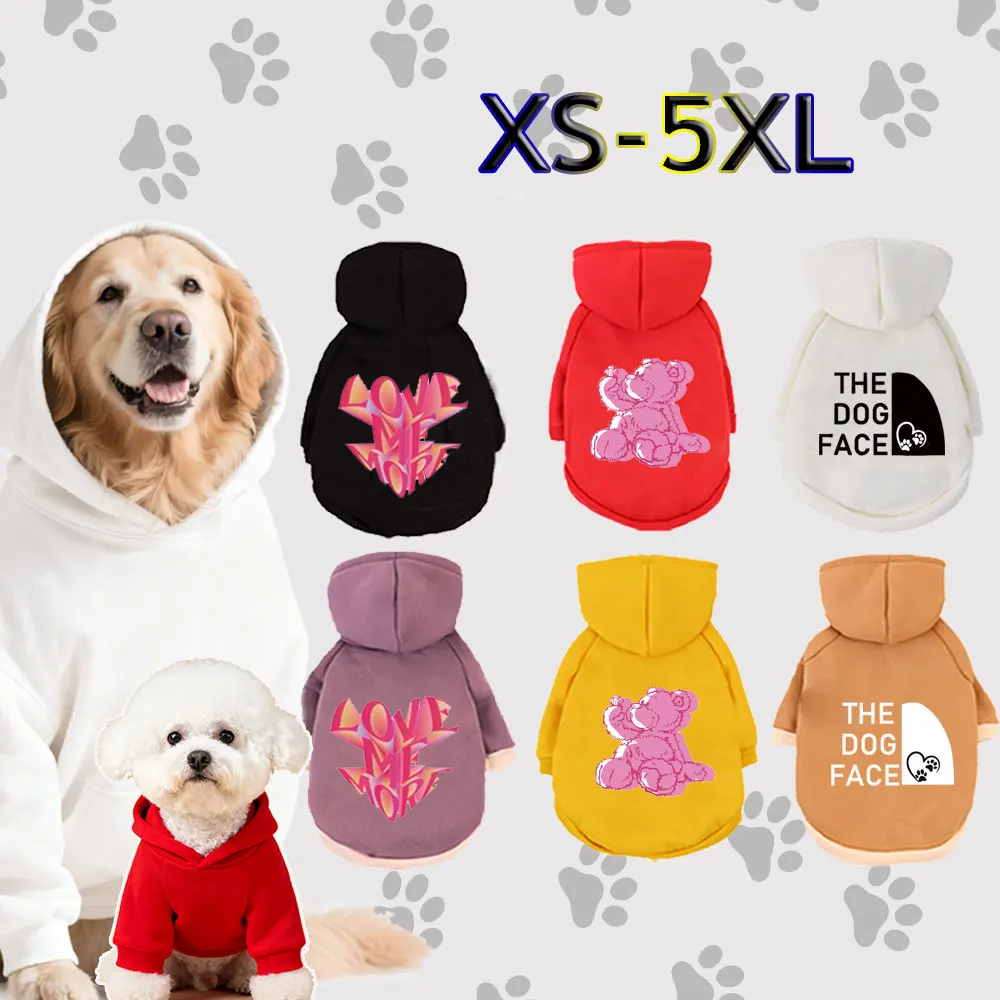 

Pet Hooded Sweatshirt Cats & Dogs Fashion Winter Warm Clothing Suitable Pomeranian Maltese Golden Retriever XS-5XL