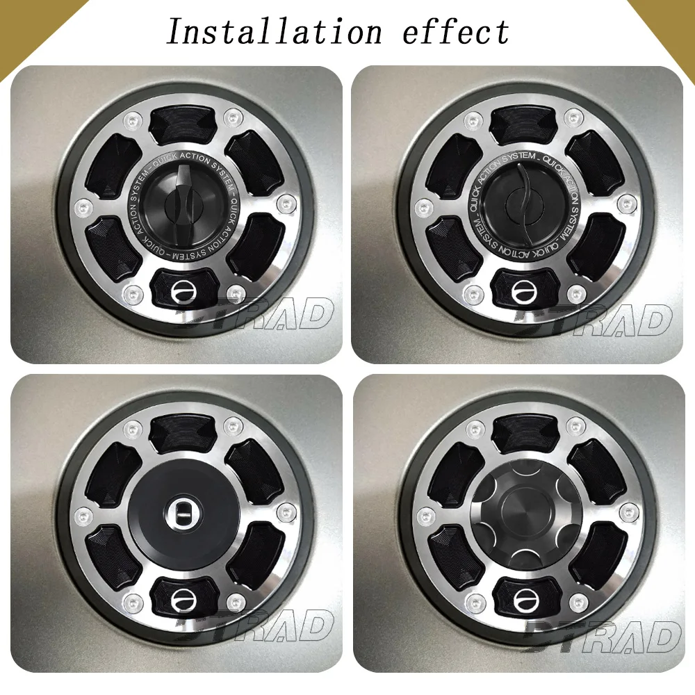 For TRIUMPH SPEED TRIPLE 1200 RS/RR 2021-2026 New Silver Quick Release Fuel Tank Cap Motorcycle Keyless Gas Oil Cover