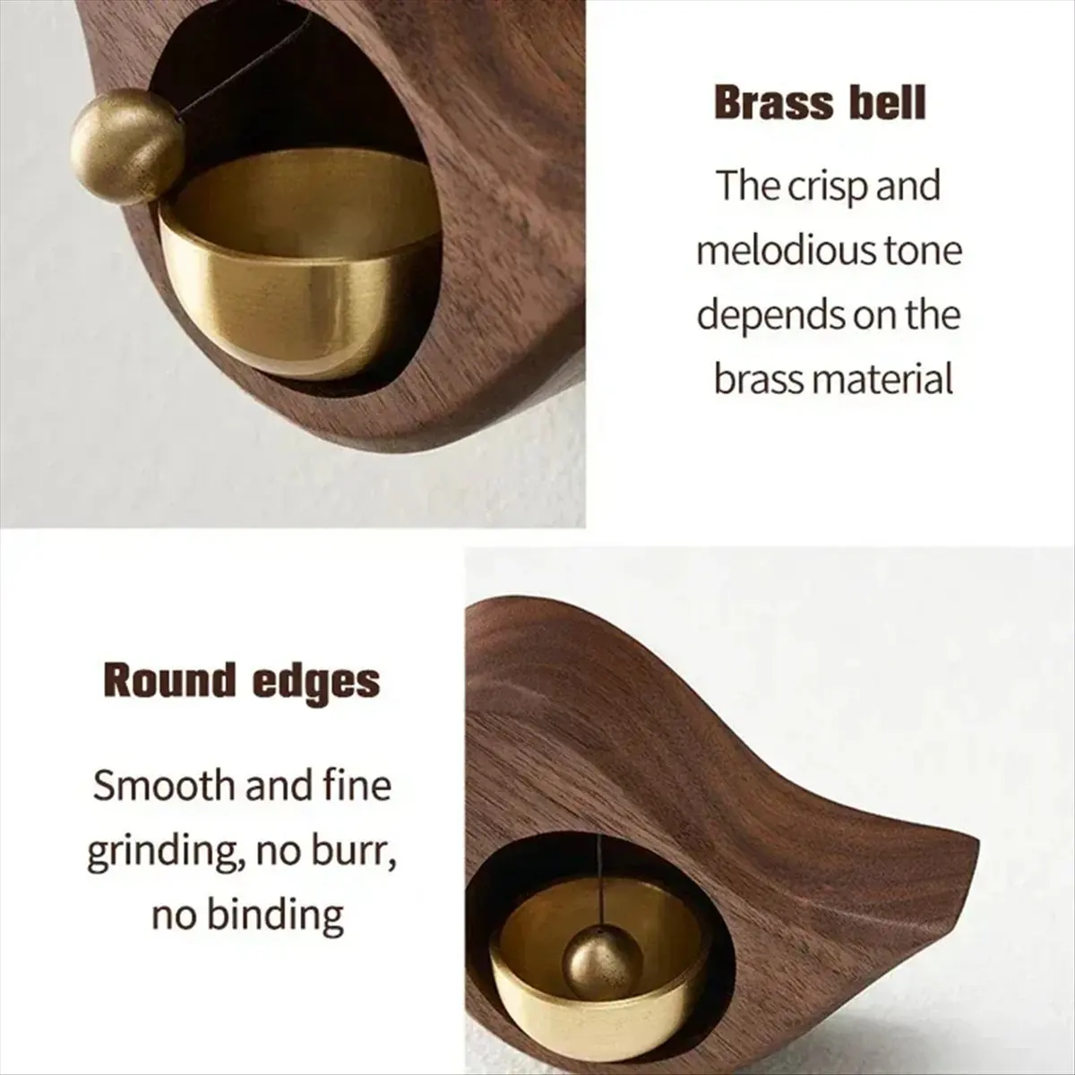 NEW Landscape Bell Wooden Door Bell Entrance Alert Windbell for Home Japanese Style Wooden Wind Chimes Magnet Doorbell Decor
