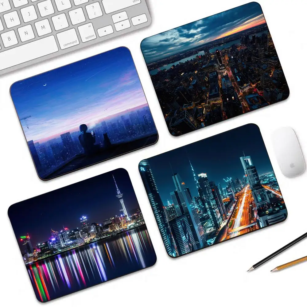 

City Night Mouse Pad Gaming Mouse Pad Small Mousepad For PC Gamer Desktop Decoration Office Mouse Mat