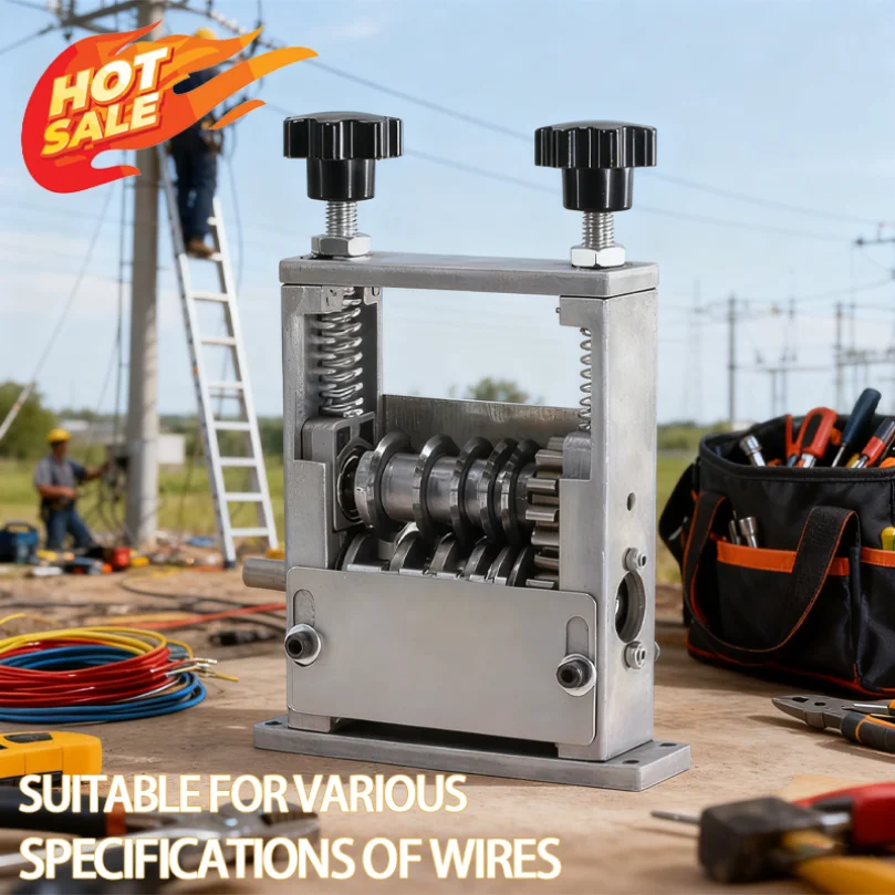 

Industrial Wire stripping machine Heavy Duty Recyclable Cable Skin Remover for Copper/Aluminum Wires 1-17mm Capacity