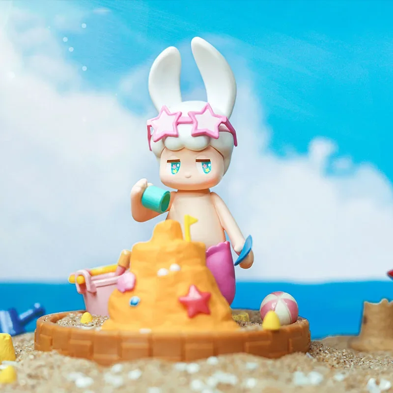 Pop Mart Satyr Rory Summer Fun Series Blind Box Guess Bag Mystery Box Speelgoedpop Leuke Anime Figuur Desktop Ornamenten Collectie